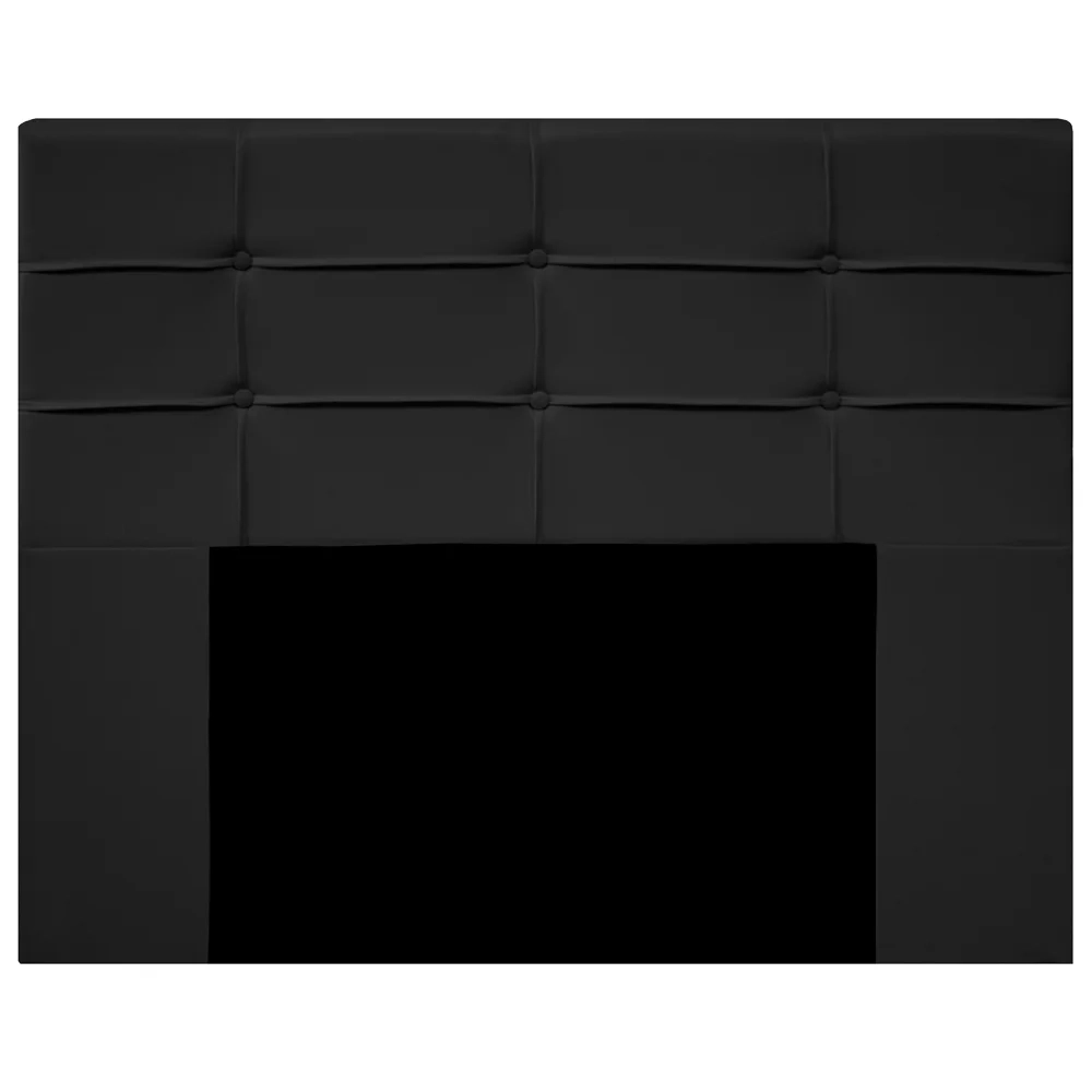 Cabeceira Cama Box 160cm Esmeralda Sintético J02 Preto - Mpozenato