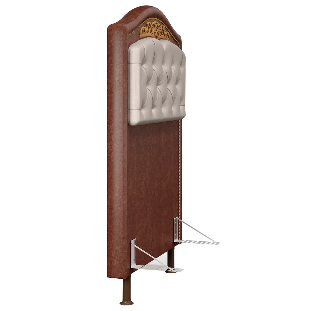 Cabeceira Cama Box Solteiro 90cm com Tachas Imperial J02 Facto Marrom/Bege - Mpozenato