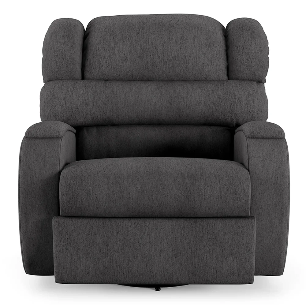 Poltrona do Papai Reclinável Kalie Glider Giratória Massagem FH9 Linho Grafite - Mpozenato