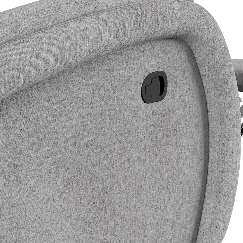 Poltrona do Papai Reclinável Kalie Glider Giratória Massagem FH9 Linho Cinza - Mpozenato