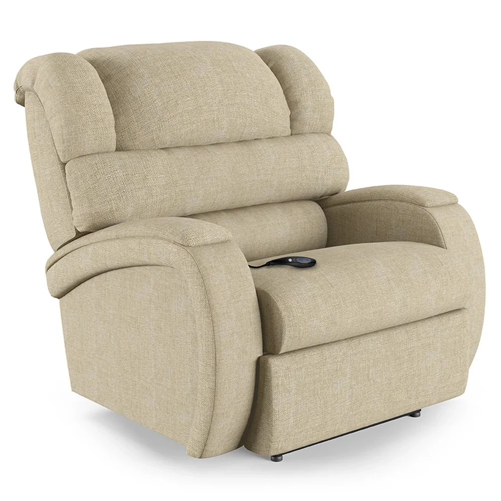 Poltrona do Papai Reclinável Kalie Controle Power Elétrico FH9 Linho Bege - Mpozenato