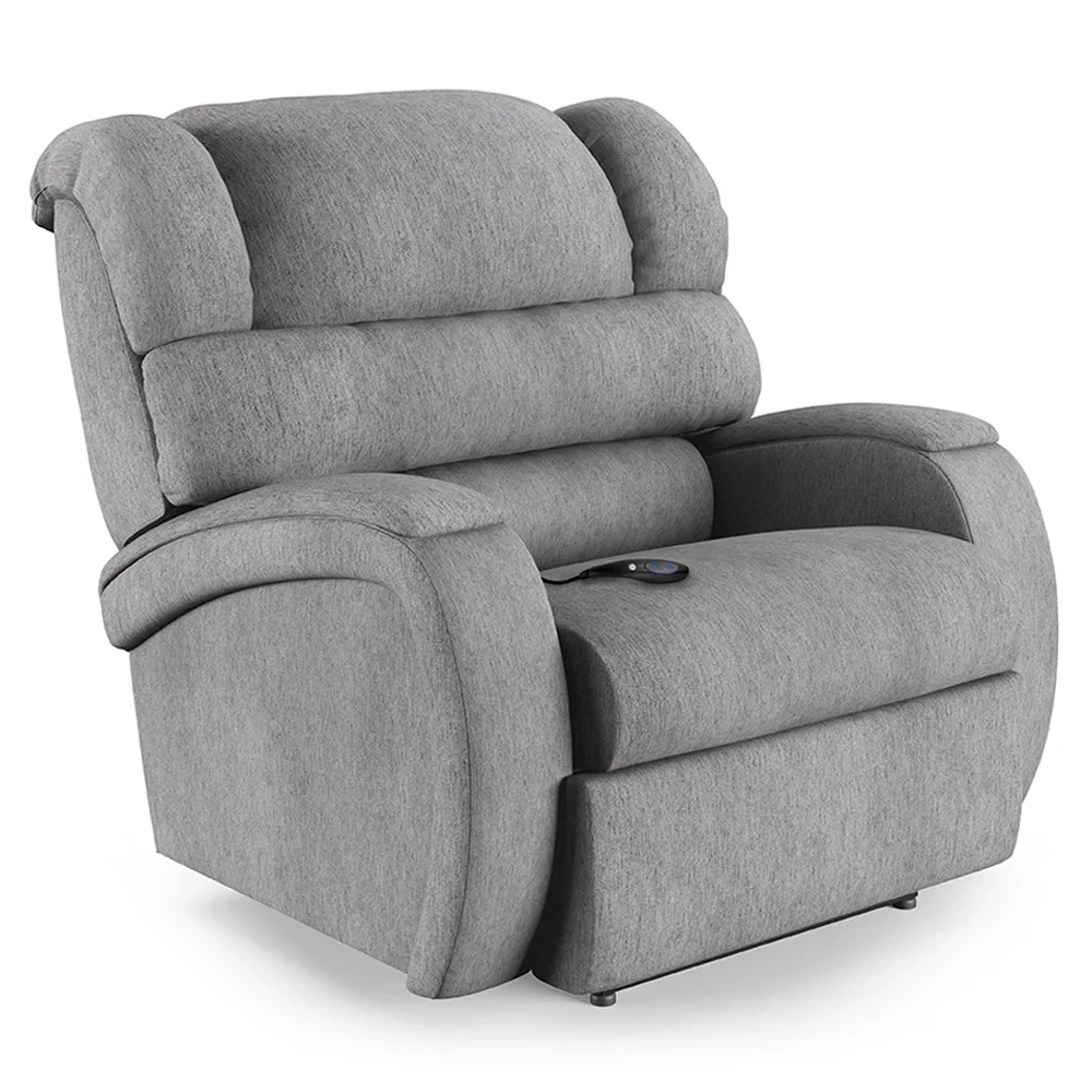 Poltrona do Papai Reclinável Kalie Controle Power Elétrico FH9 Linho Cinza - Mpozenato