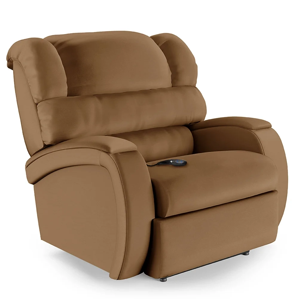 Poltrona do Papai Reclinável Kalie Controle Power Elétrico FH9 PU Caramelo - Mpozenato