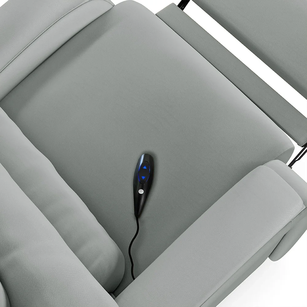 Poltrona do Papai Reclinável Kalie Controle Power Elétrico FH9 PU Cinza - Mpozenato