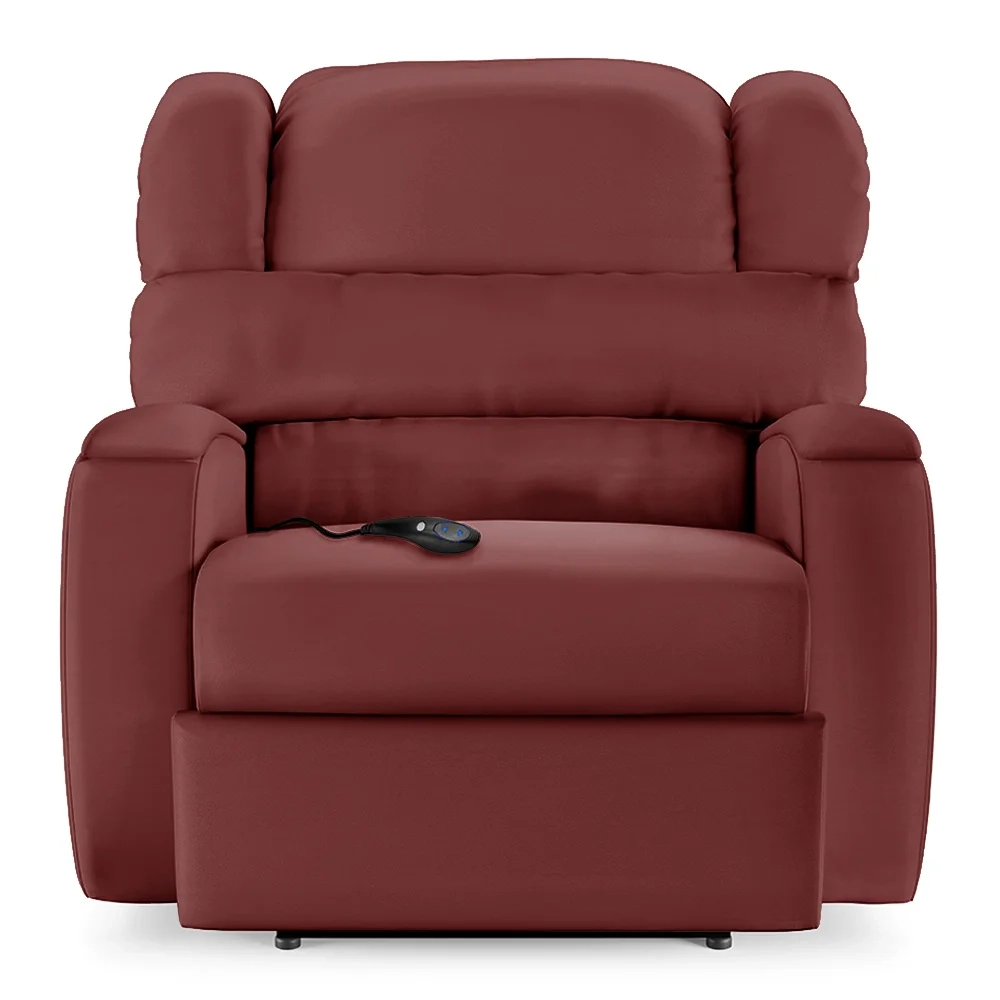 Poltrona do Papai Reclinável Kalie Controle Power Elétrico FH9 PU Vermelho - Mpozenato