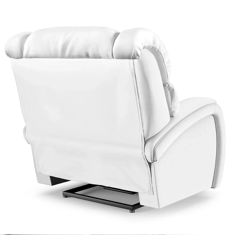 Poltrona do Papai Reclinável Kalie Controle Power Elétrico FH9 PU Branco - Mpozenato