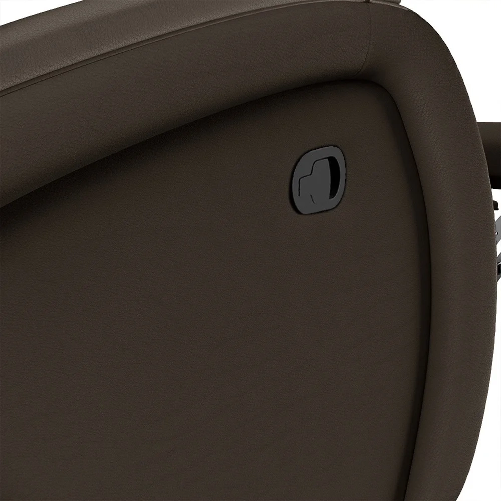 Poltrona do Papai Reclinável Kalie Glider Giratória Massagem FH9 PU Marrom - Mpozenato