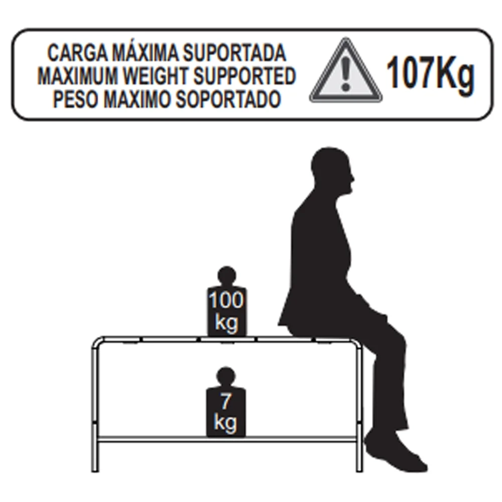 Sapateira Banco Para Hall De Entrada Industrial 1 Prateleira Vermont/Preto - Artesano