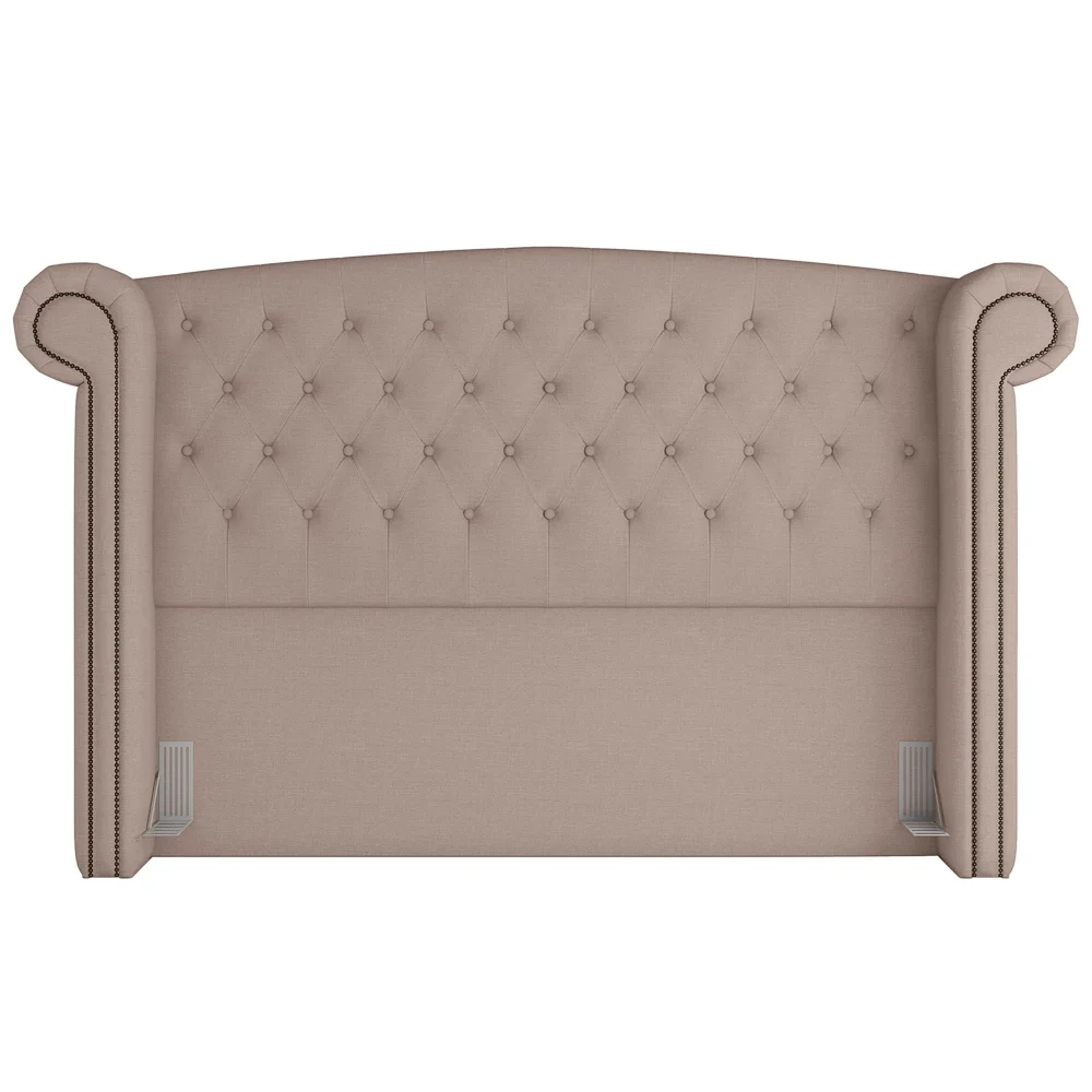 Cabeceira Cama Box Casal 140cm Provença Z37 Linho Bege Cru - Mpozenato