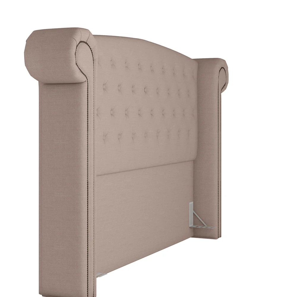 Cabeceira Cama Box Casal Queen 160cm Provença Z37 Linho Bege Cru - Mpozenato