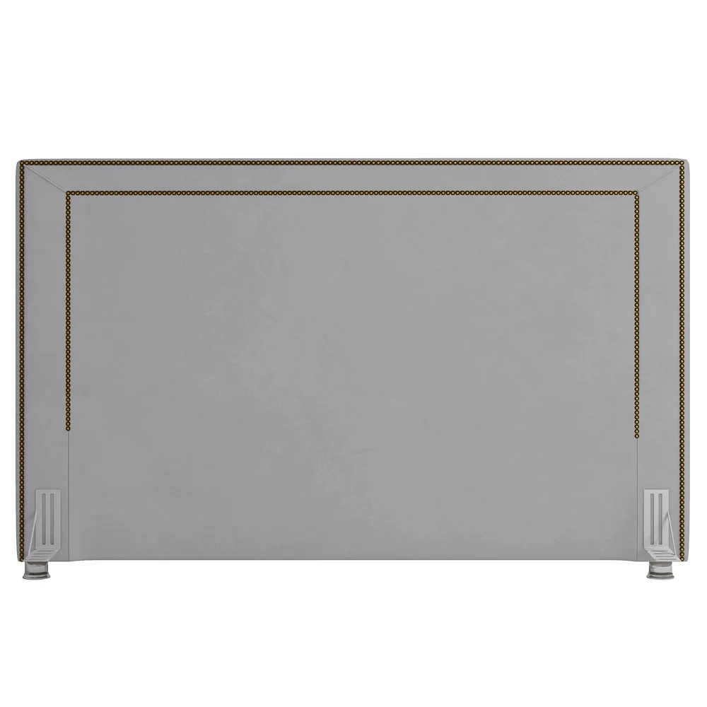 Cabeceira Cama Box Casal Queen 160cm Mali Z37 Veludo Cinza - Mpozenato