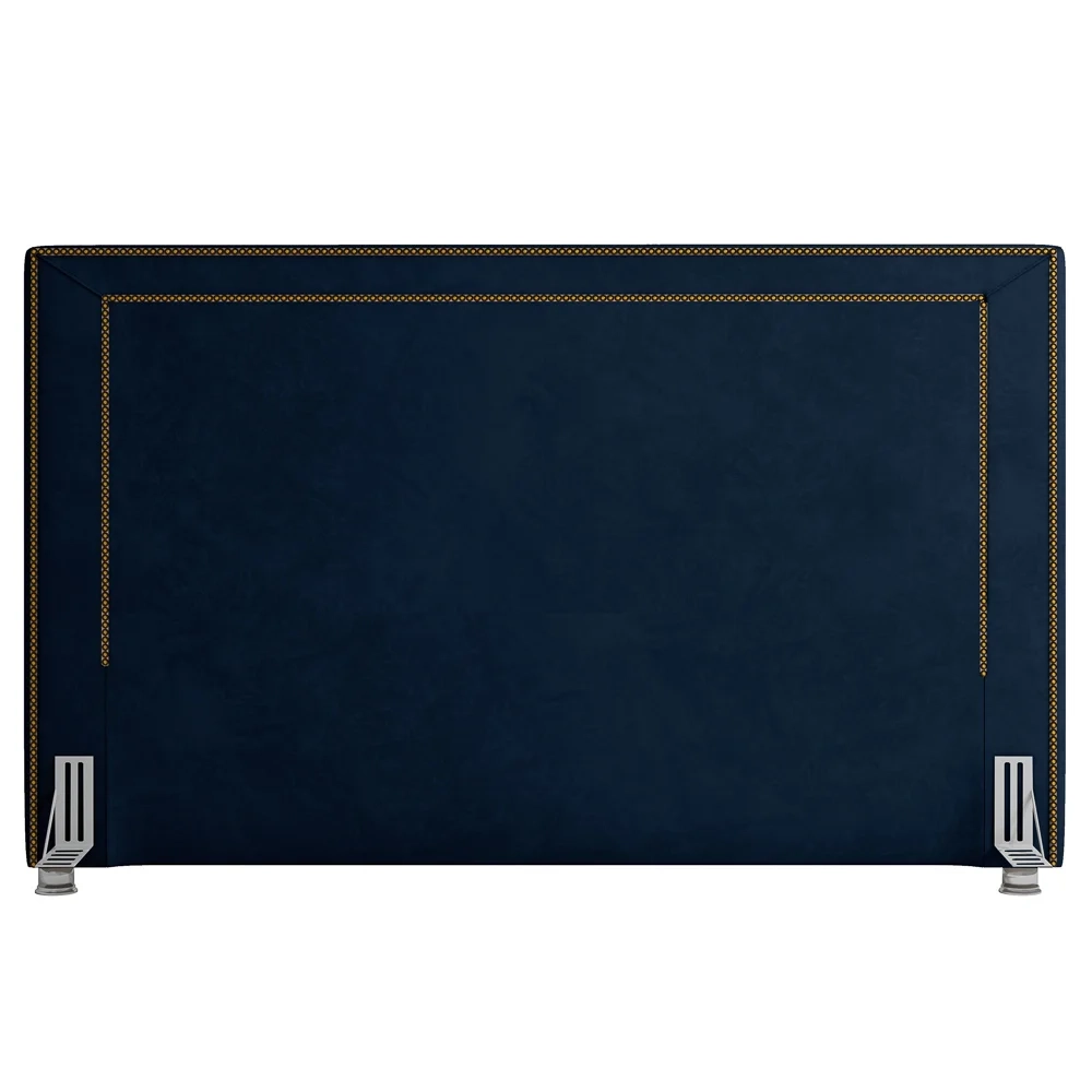 Cabeceira Cama Box Casal Queen 160cm Mali Z37 Veludo Azul Marinho - Mpozenato