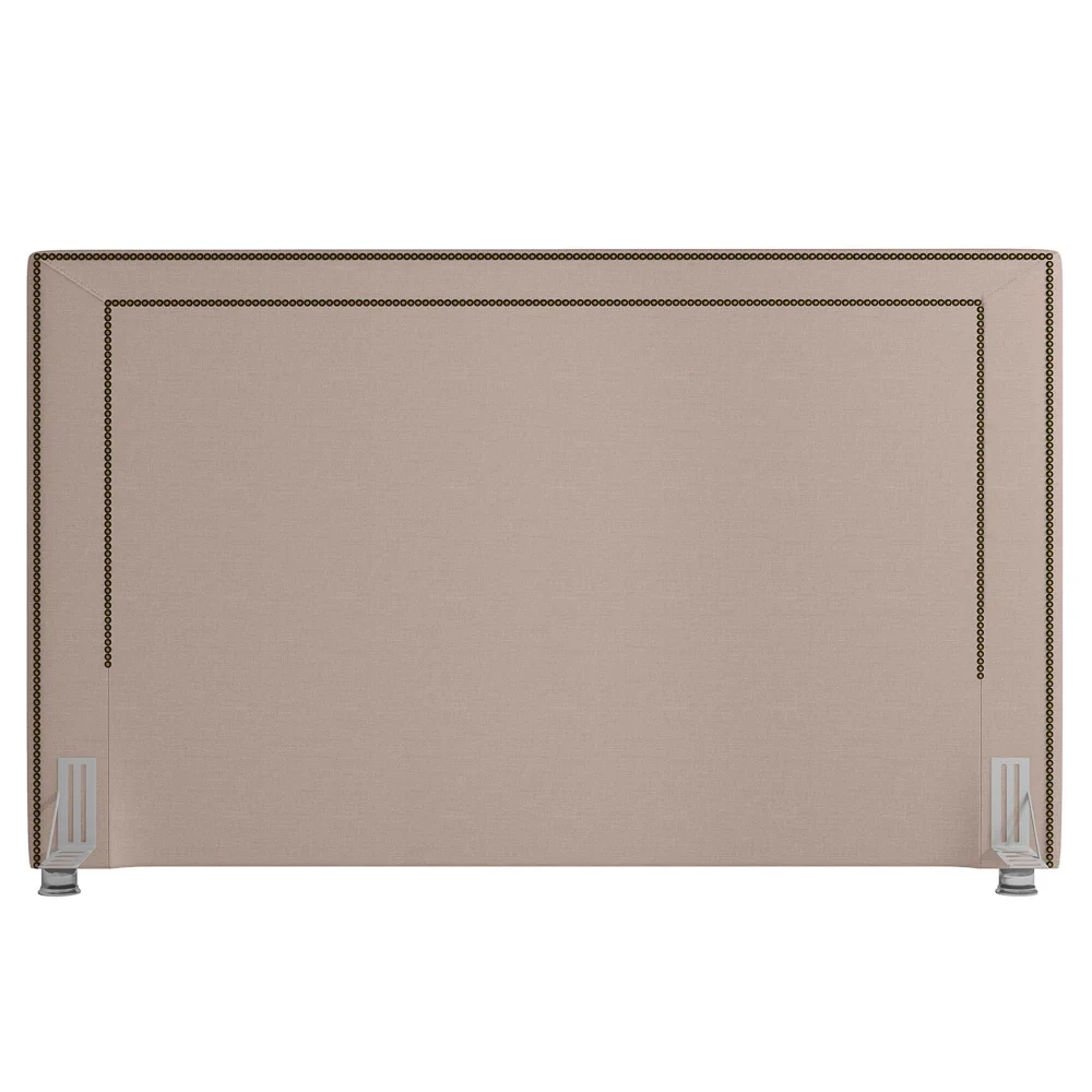 Cabeceira Cama Box Casal King 195cm Mali Z37 Linho Bege Cru - Mpozenato