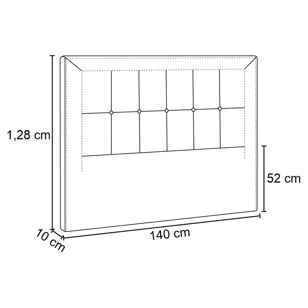 Cabeceira Cama Box Casal 140cm Paolla Z37 Veludo Cinza - Mpozenato