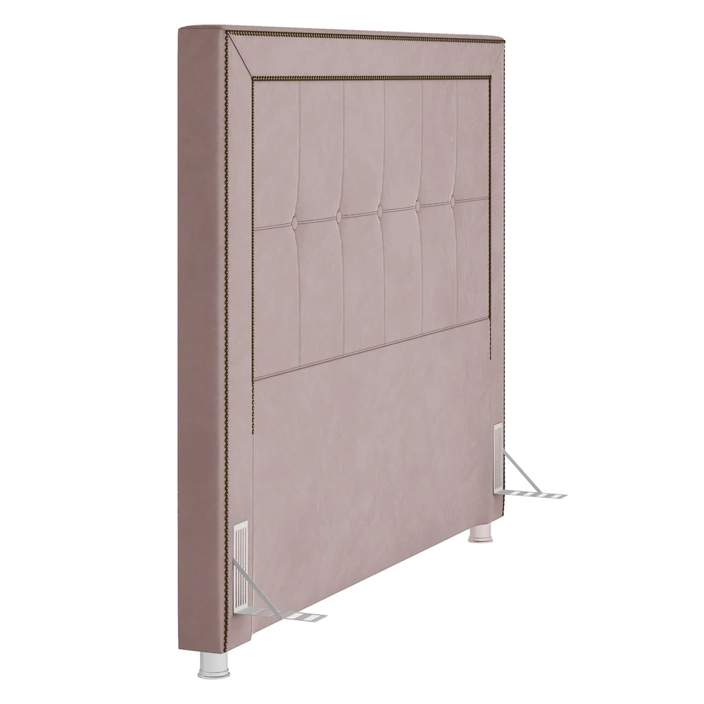 Cabeceira Cama Box Casal 140cm Paolla Z37 Veludo Rosê - Mpozenato