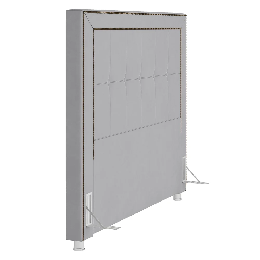 Cabeceira Cama Box Casal Queen 160cm Paolla Z37 Veludo Cinza - Mpozenato