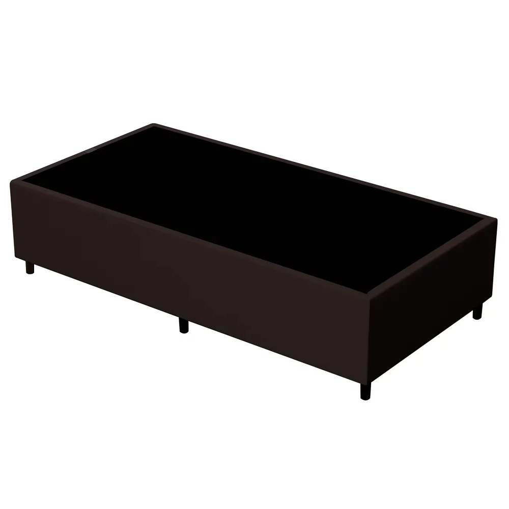 Base para Cama Box Solteiro 88x188cm Hit Z04 Sintético Marrom - Mpozenato