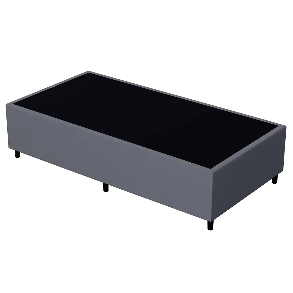 Base para Cama Box Solteiro 88x188cm Hit Z04 Suede Cinza - Mpozenato