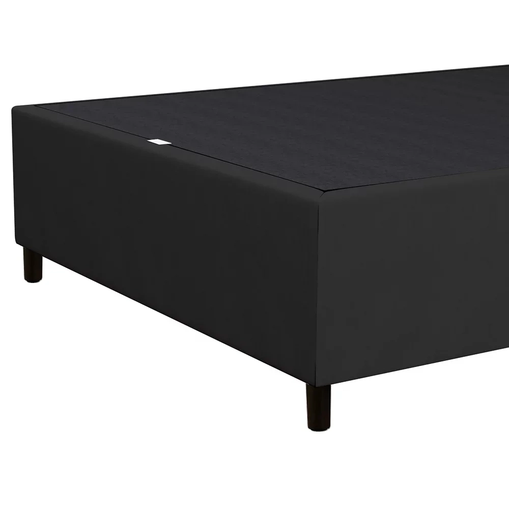 Base para Cama Box Casal 138x188cm Hit Z04 Suede Preto - Mpozenato