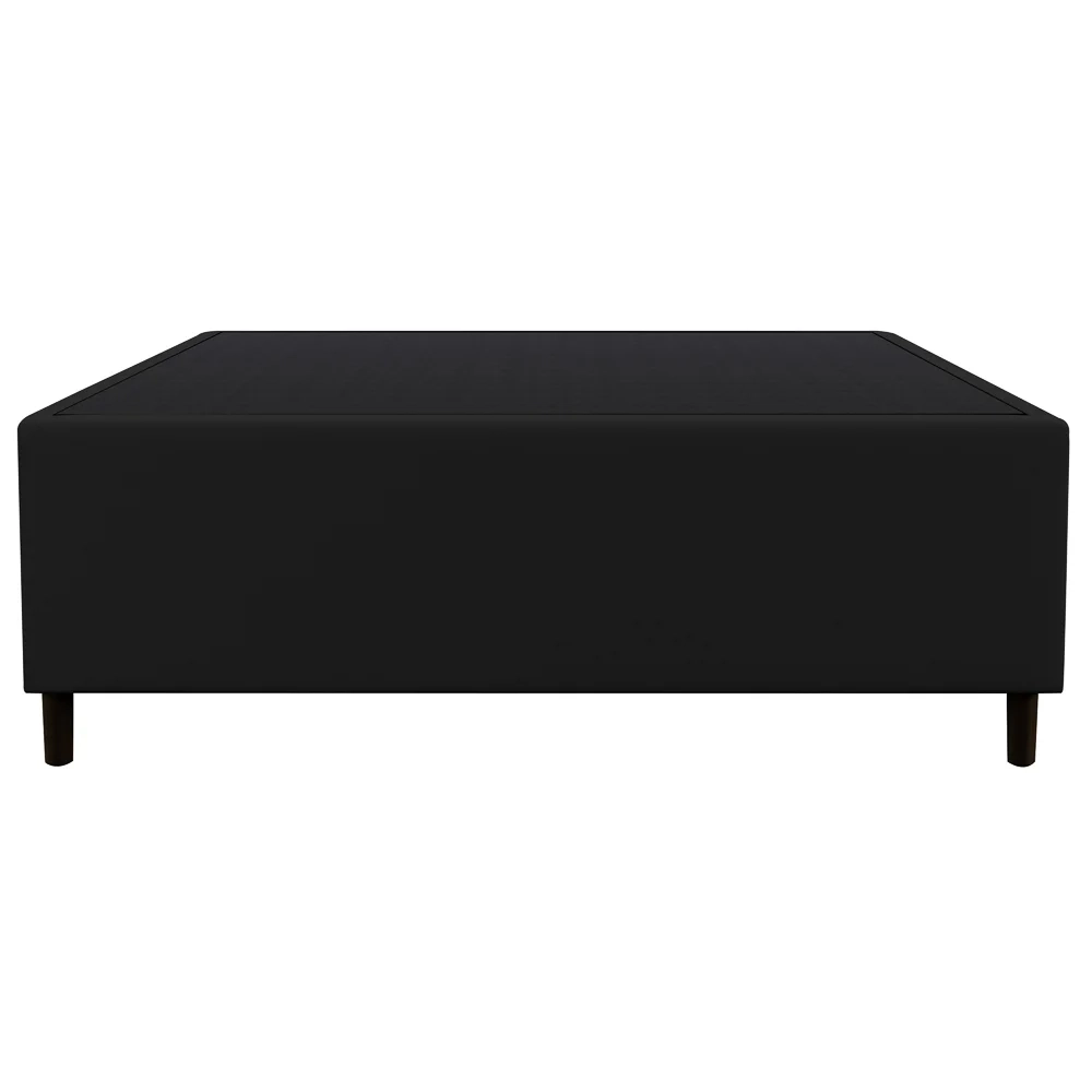 Base para Cama Box Casal 138x188cm Hit Z04 Sintético Preto - Mpozenato