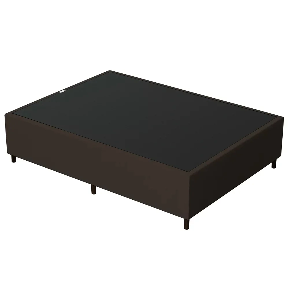Base para Cama Box Casal 138x188cm Hit Z04 Suede Marrom - Mpozenato