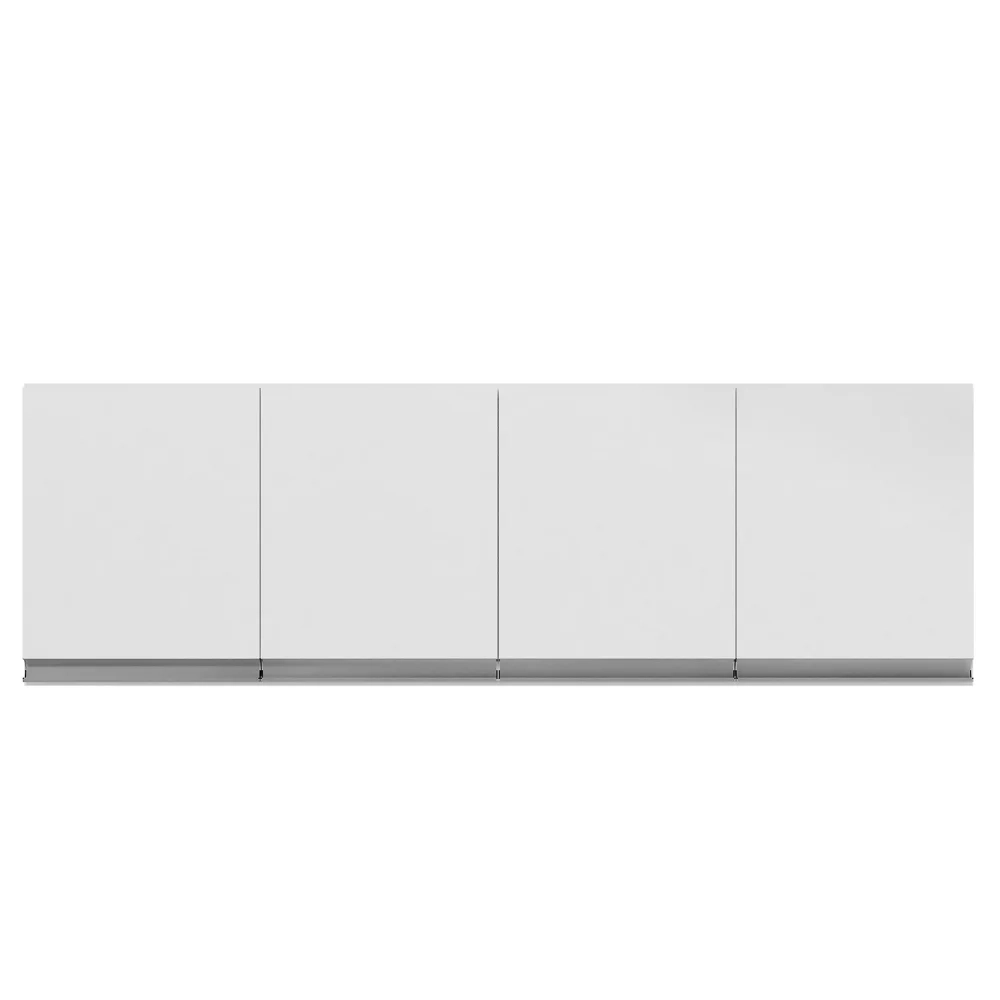 Armário Aéreo de Cozinha 4 Portas 160cm Andréia Branco - AJL Móveis