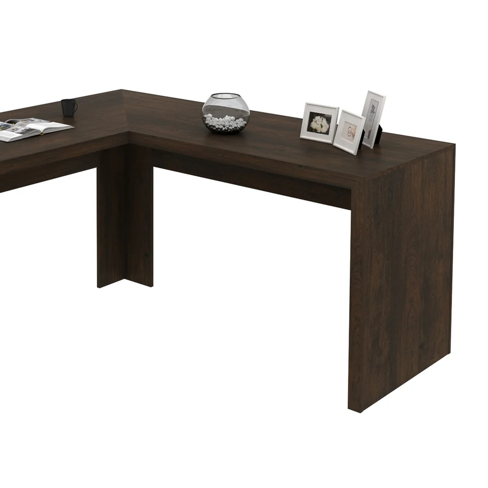 Mesa de canto para Home Office ME4116 Rústico - Tecno Mobili