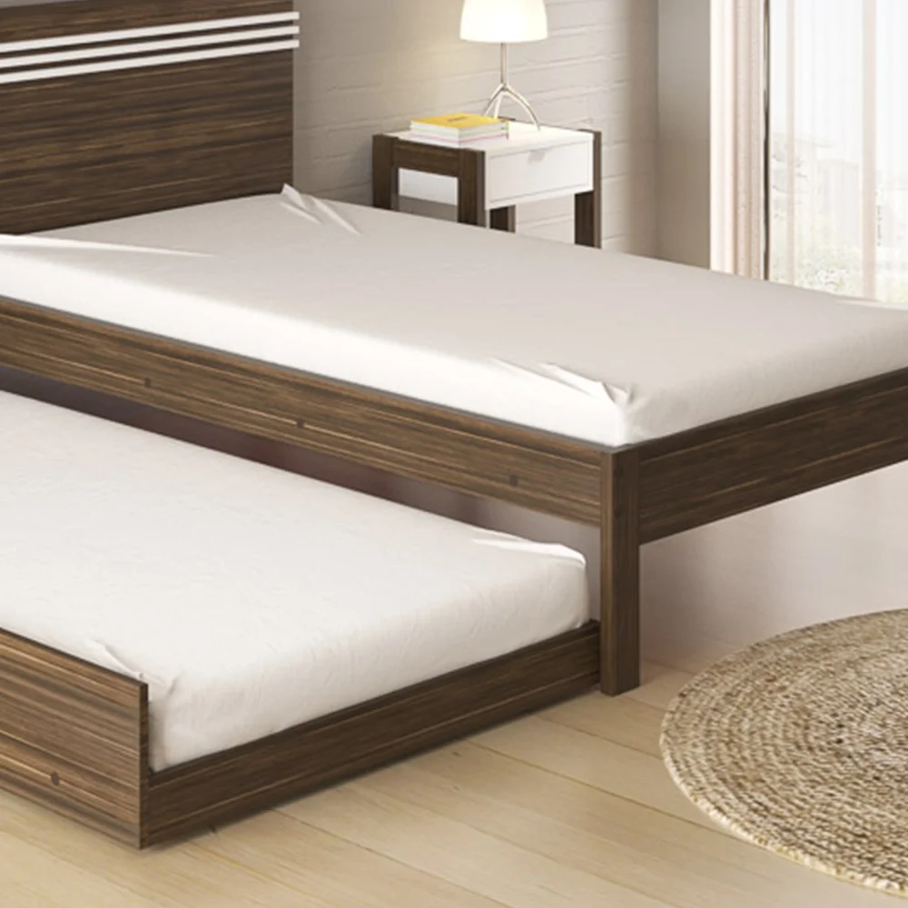 Cama Auxiliar Solteiro CM8008 Nogal - Tecno Mobili