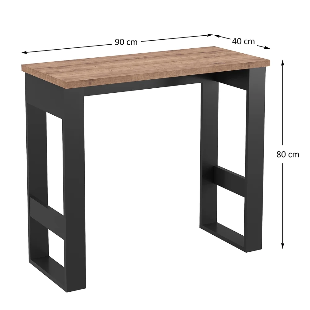 Mesa Para Computador Estilo Industrial 90cm Chess F04 Preto/Solanum - Mpozenato