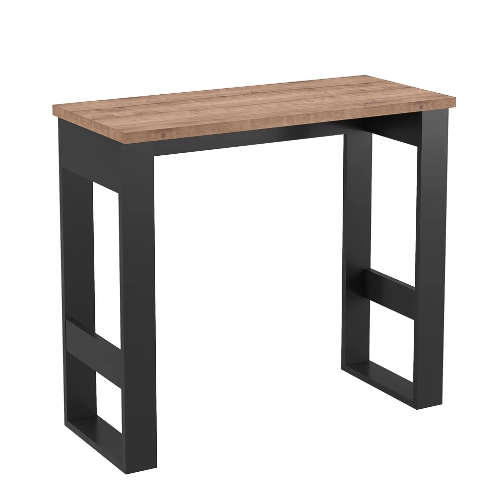 Mesa Para Computador Estilo Industrial 90cm Chess F04 Preto/Solanum - Mpozenato