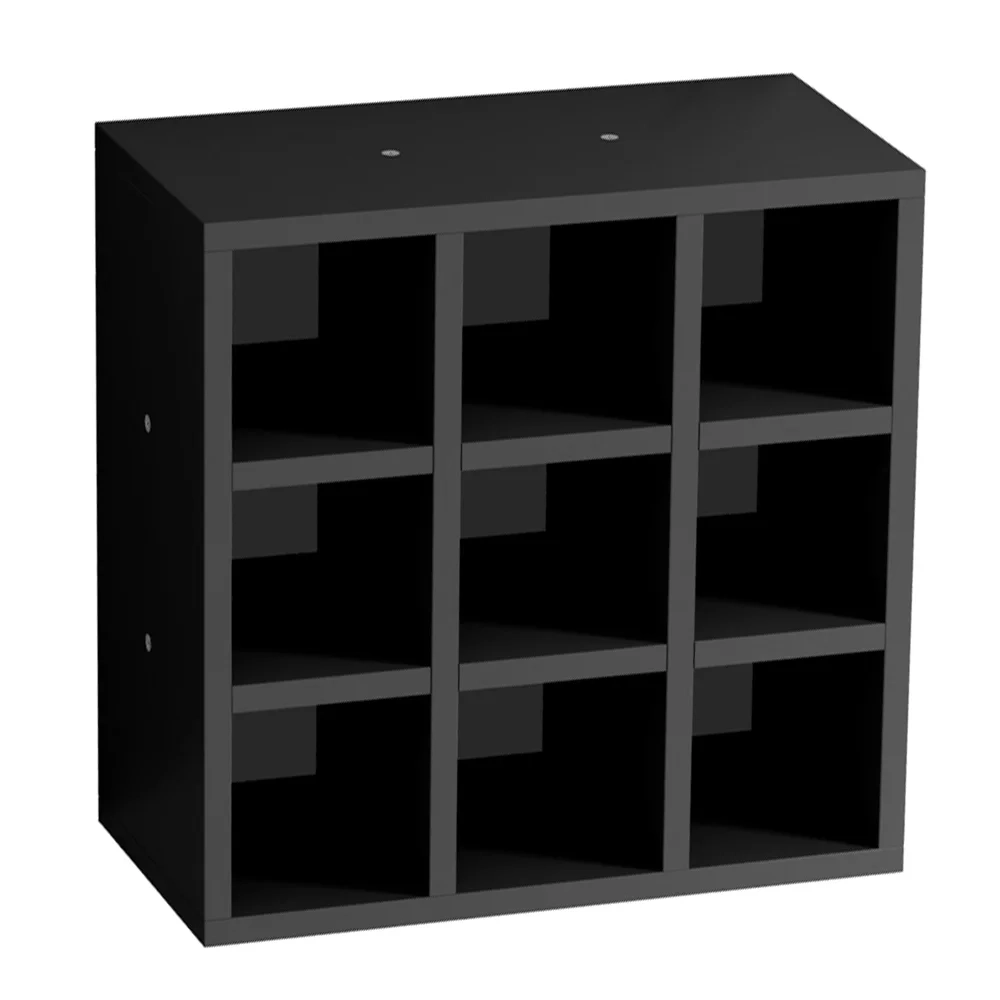 Nicho Decorativo Porta Toalha Barbearia Preto   - AJL Móveis