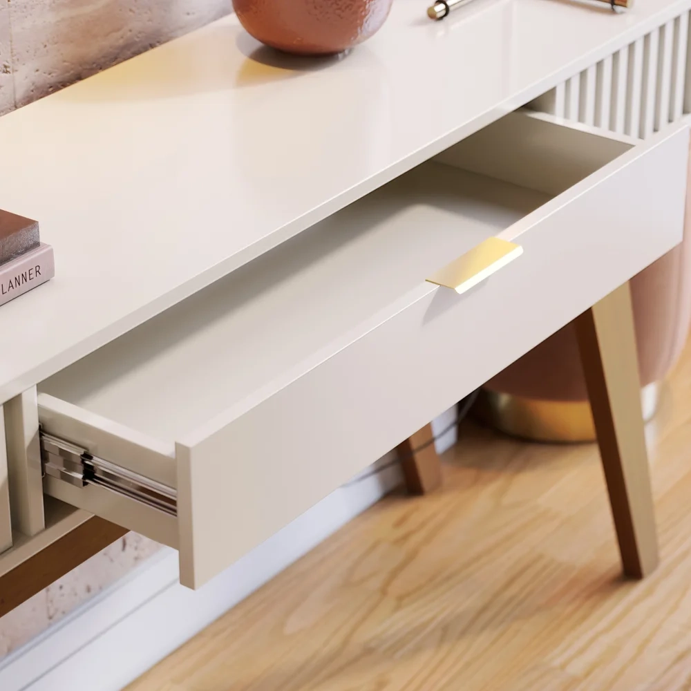 Aparador Para Sala de Estar Valerie C05 Off White - Mpozenato