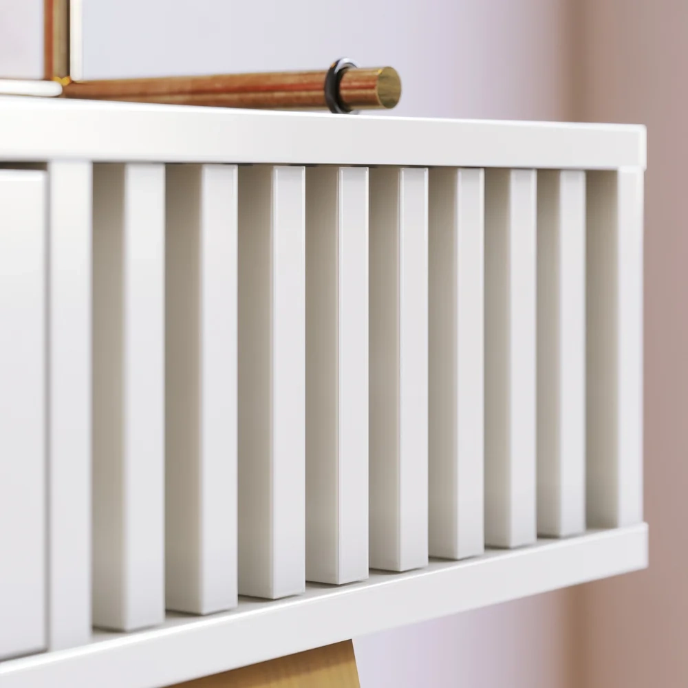 Aparador Para Sala de Estar Valerie C05 Off White - Mpozenato