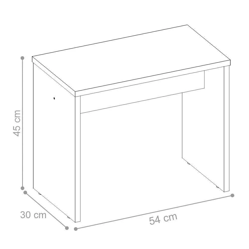Penteadeira Camarim Com Espelho 2 Portas 3 Gavetas e Banqueta Atraente D02 Branco - Mpozenato