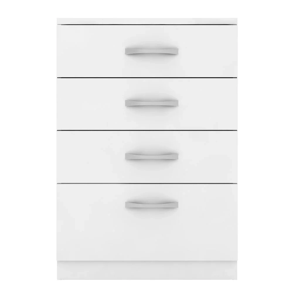 Cômoda Para Quarto 4 Gavetas Astral 02 Branco - Mpozenato