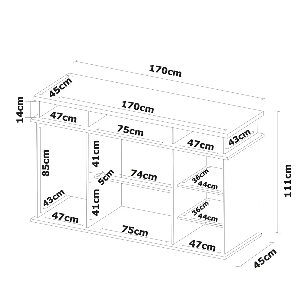 Cômoda Para Quarto 2 Portas 7 Gavetas London D02 Branco - Mpozenato