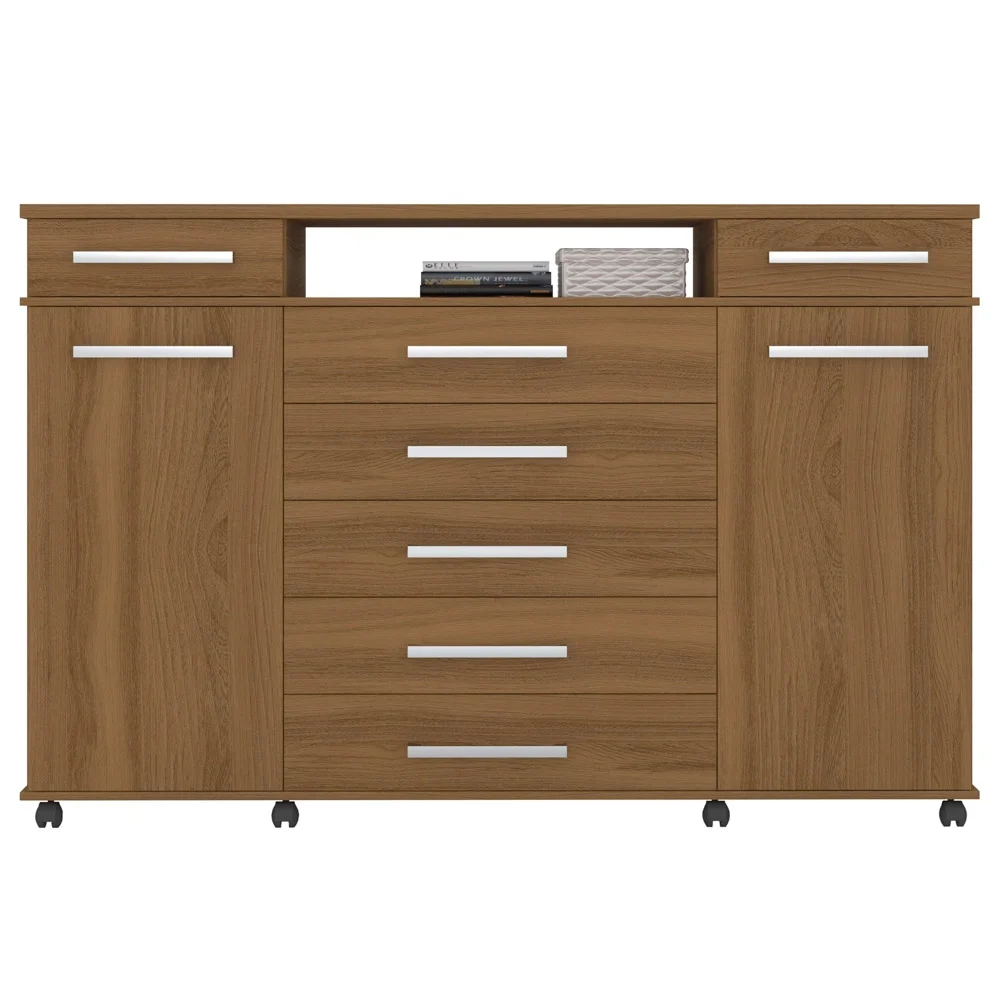 Cômoda Para Quarto 2 Portas 7 Gavetas London D02 Amendola Touch - Mpozenato