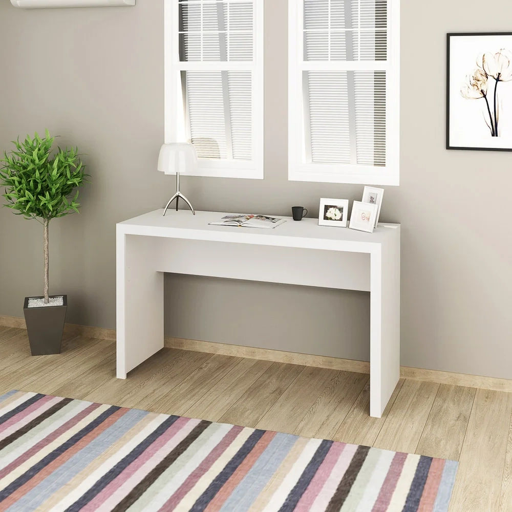 Mesa Para Computador Escrivaninha ME4135 Branco - Tecno Mobili