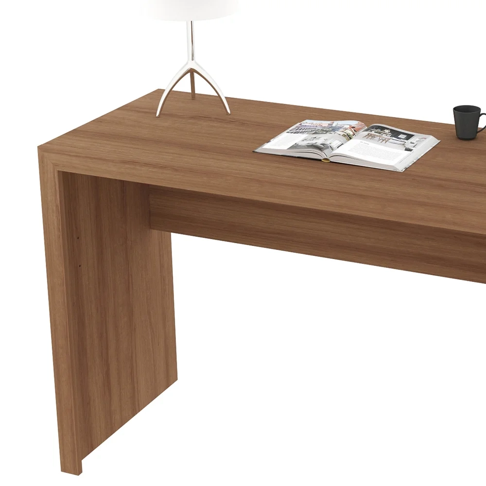 Mesa Para Computador Escrivaninha ME4135 Amêndoa - Tecno Mobili