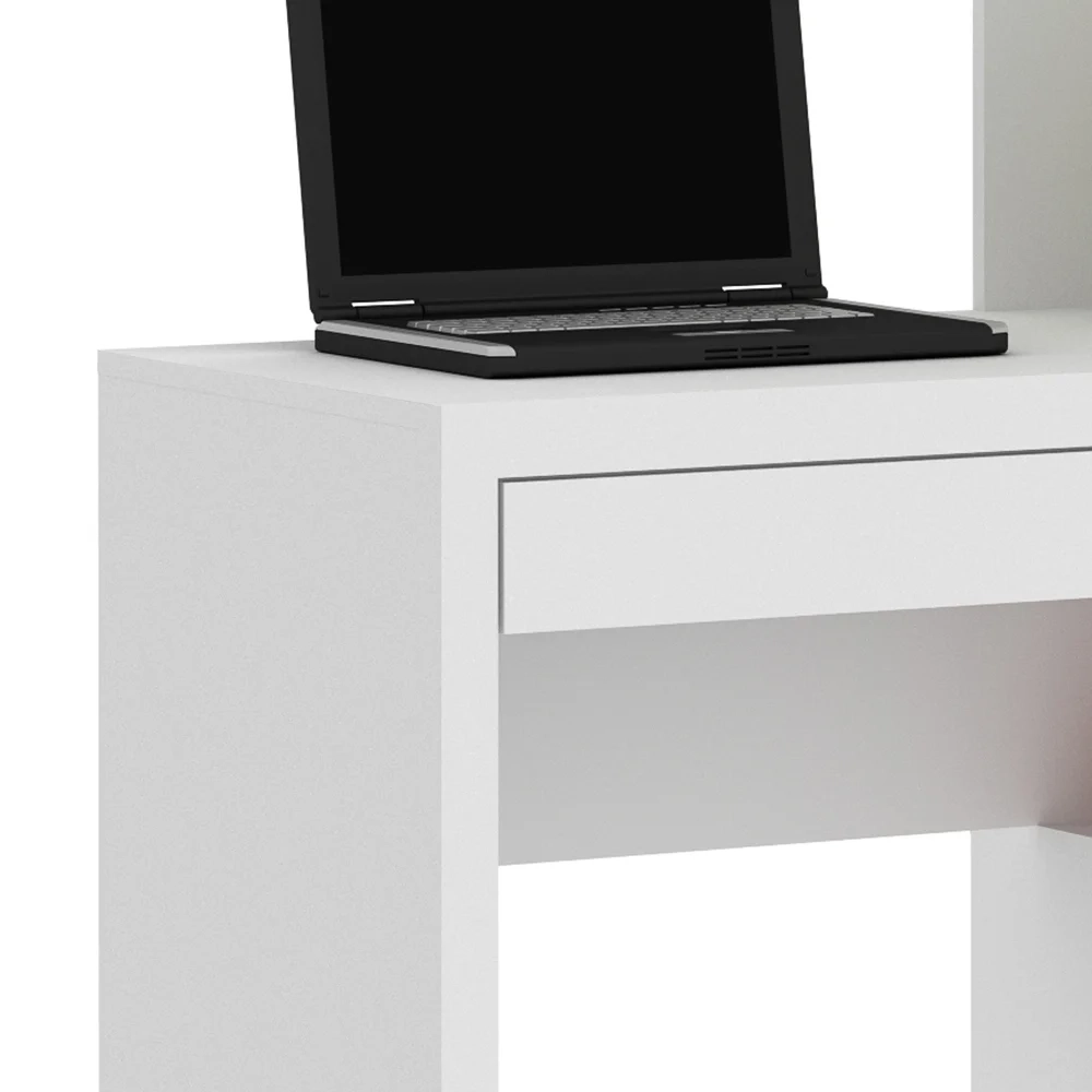 Estante Escrivaninha 2 Portas 1 Gaveta ME4143 Branco - Tecno Mobili