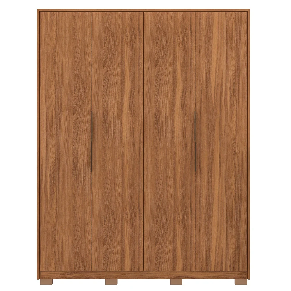 Guarda Roupa Casal Com Pés 4 Portas 3 Gavetas Attore D02 Amendola Touch - Mpozenato