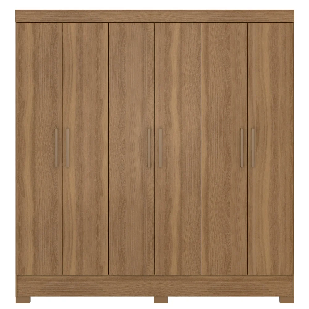 Guarda Roupa Casal 6 Portas 3 Gavetas Pratico D02 Amendola Touch - Mpozenato