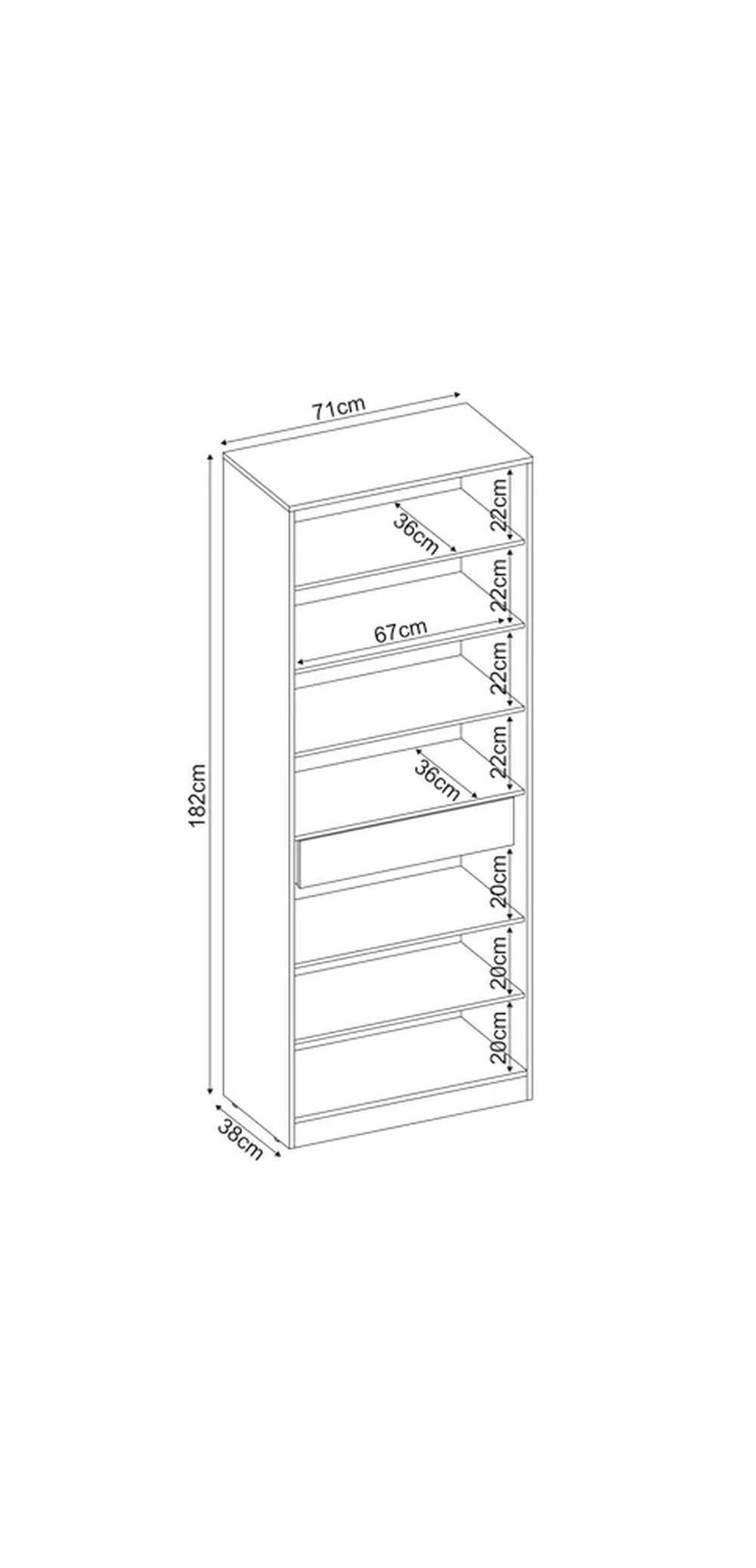 Sapateira 2 Portas Com Espelho 1 Gaveta Grife D02 Branco - Mpozenato