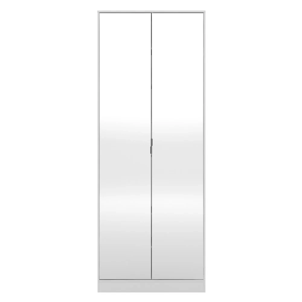 Sapateira 2 Portas Com Espelho 1 Gaveta Grife D02 Branco - Mpozenato