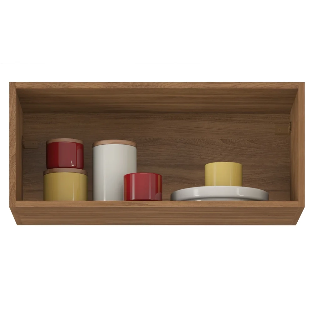 Armário Aéreo 1 Porta 70cm Frirenze D02 Amendola/Branco - Mpozenato