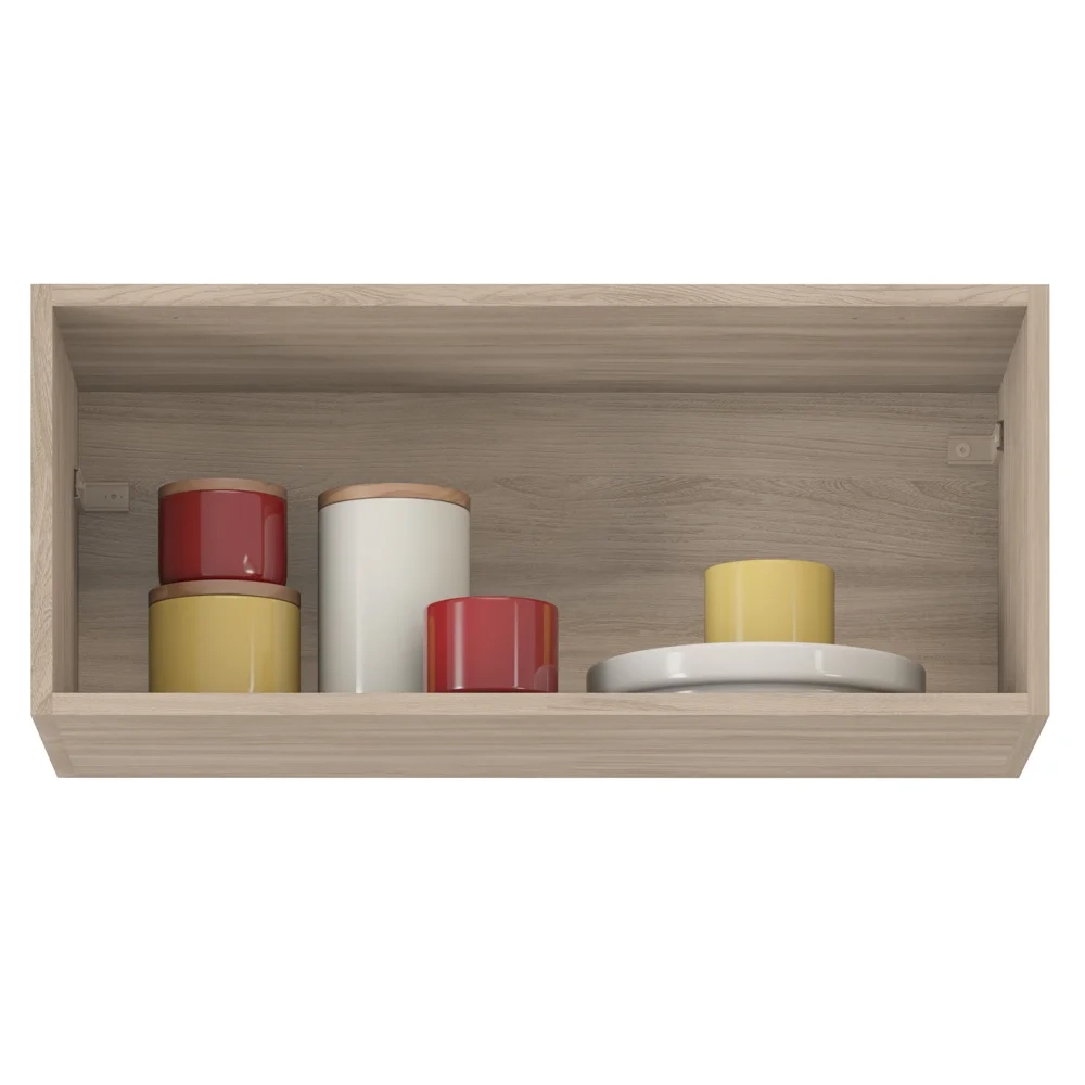 Armário Aéreo 1 Porta 70cm Frirenze D02 Avena/Grafito - Mpozenato