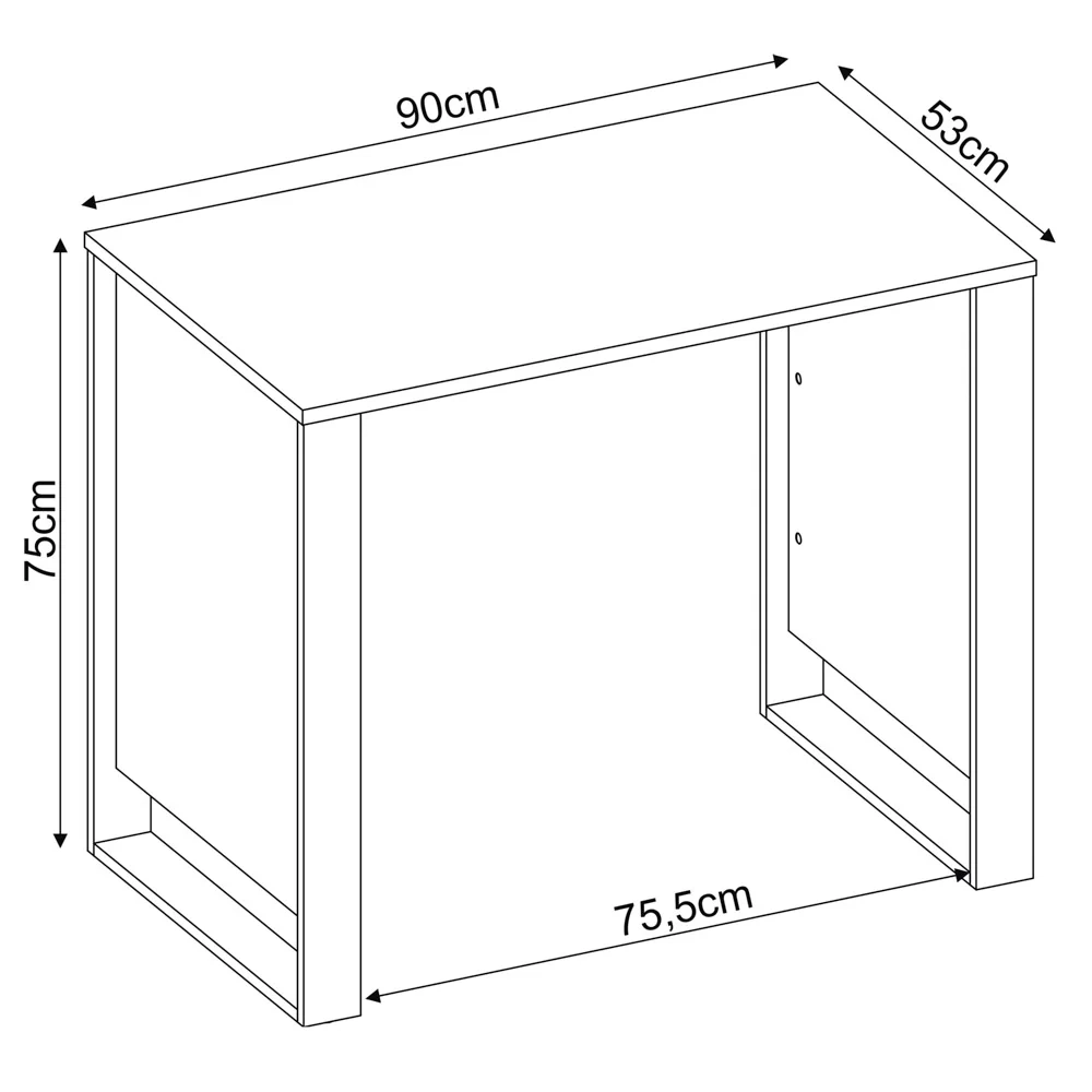 Mesa Para Computador Office Morada D02 Branco - Mpozenato