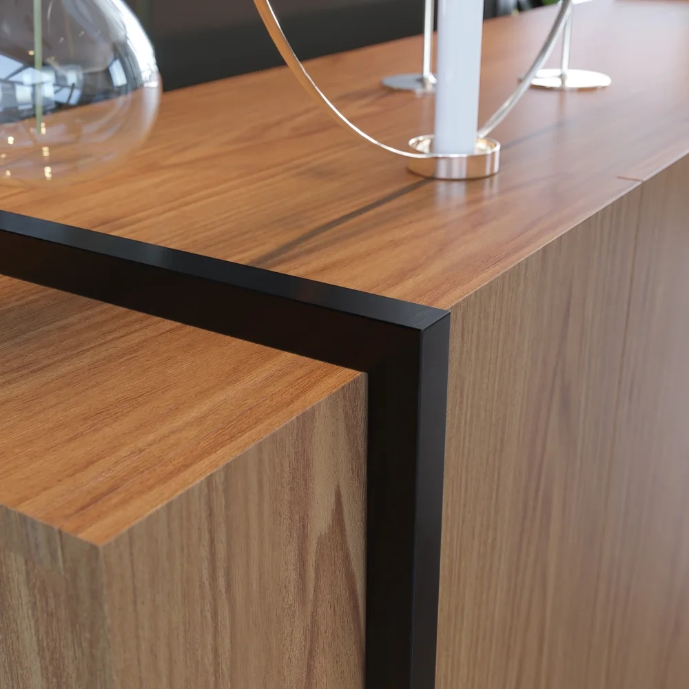 Balcão Buffet Copacabana Freijó/Preto Fosco - Colibri