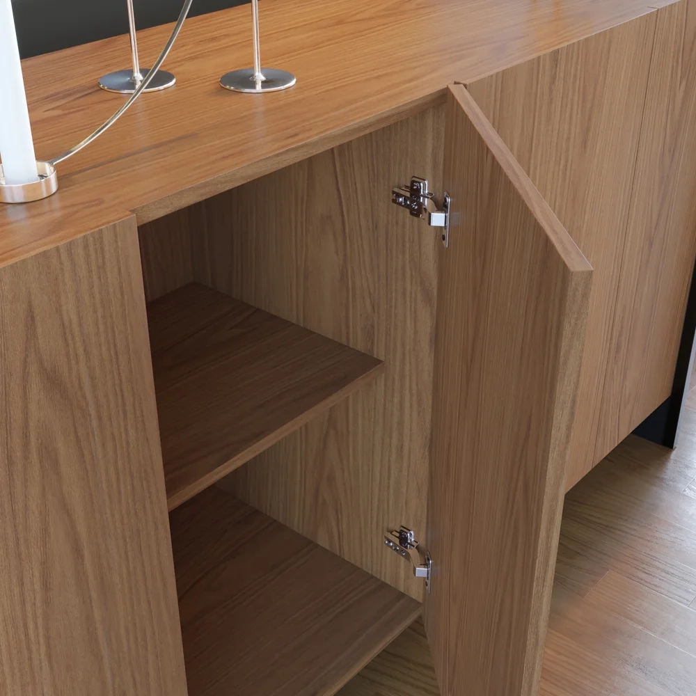 Balcão Buffet Copacabana Freijó/Preto Fosco - Colibri