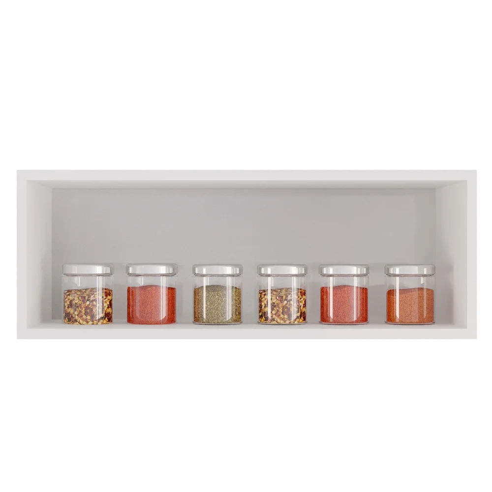 Armário Aéreo de Cozinha Para Geladeira 70cm Texas Branco - Lumil Móveis